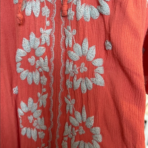 FREE PEOPLE Embroidered Fable Dress Floral Embroidered Midi - Picture 11 of 13